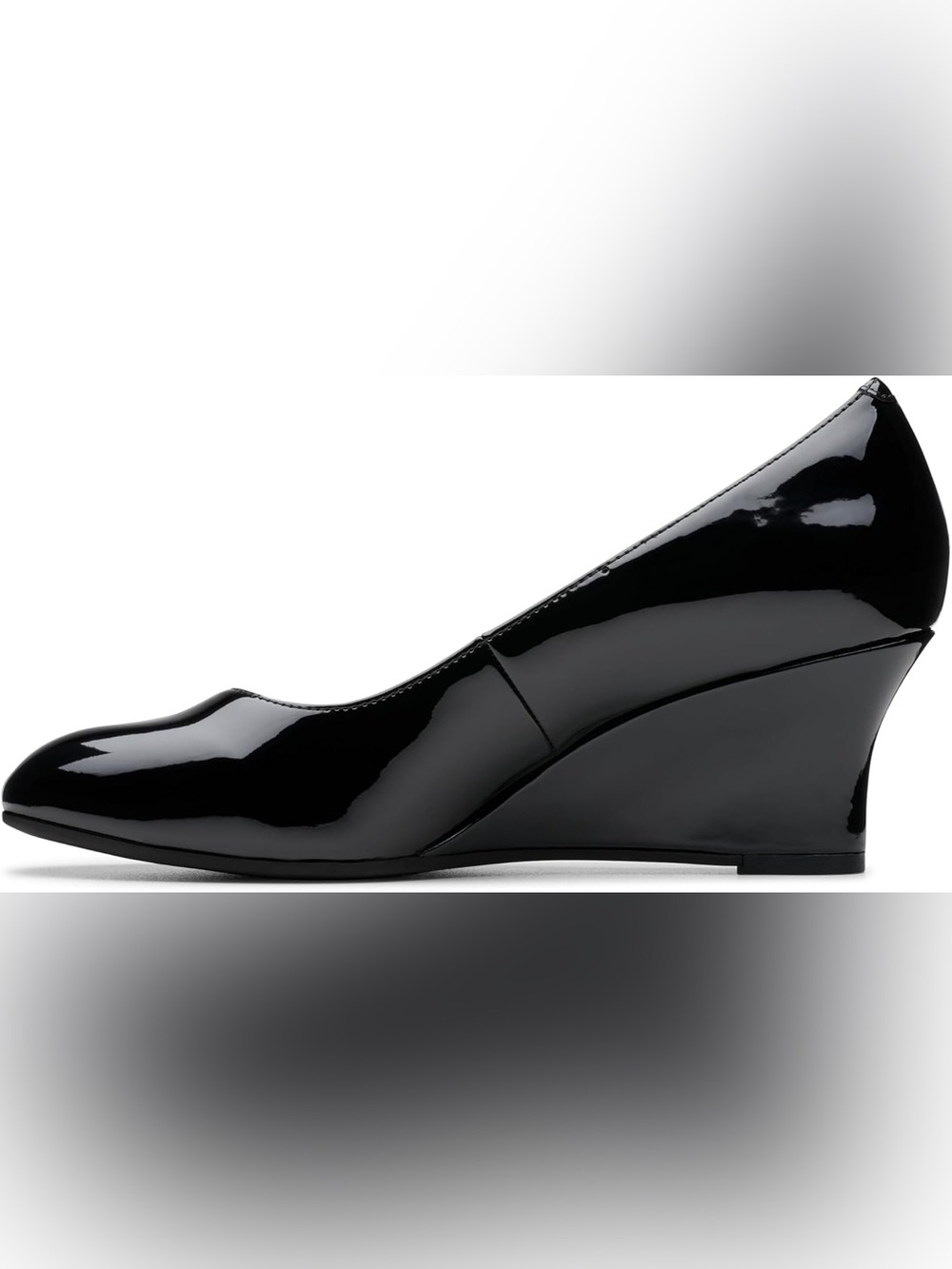Clarks Women's Collection Olivette Cultured Pearl Pumps - Black Patent Synthetic - Picture 4 of 6